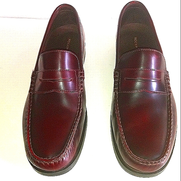 Rockport Modern Prep Burgundy Penny Loafers size 13M